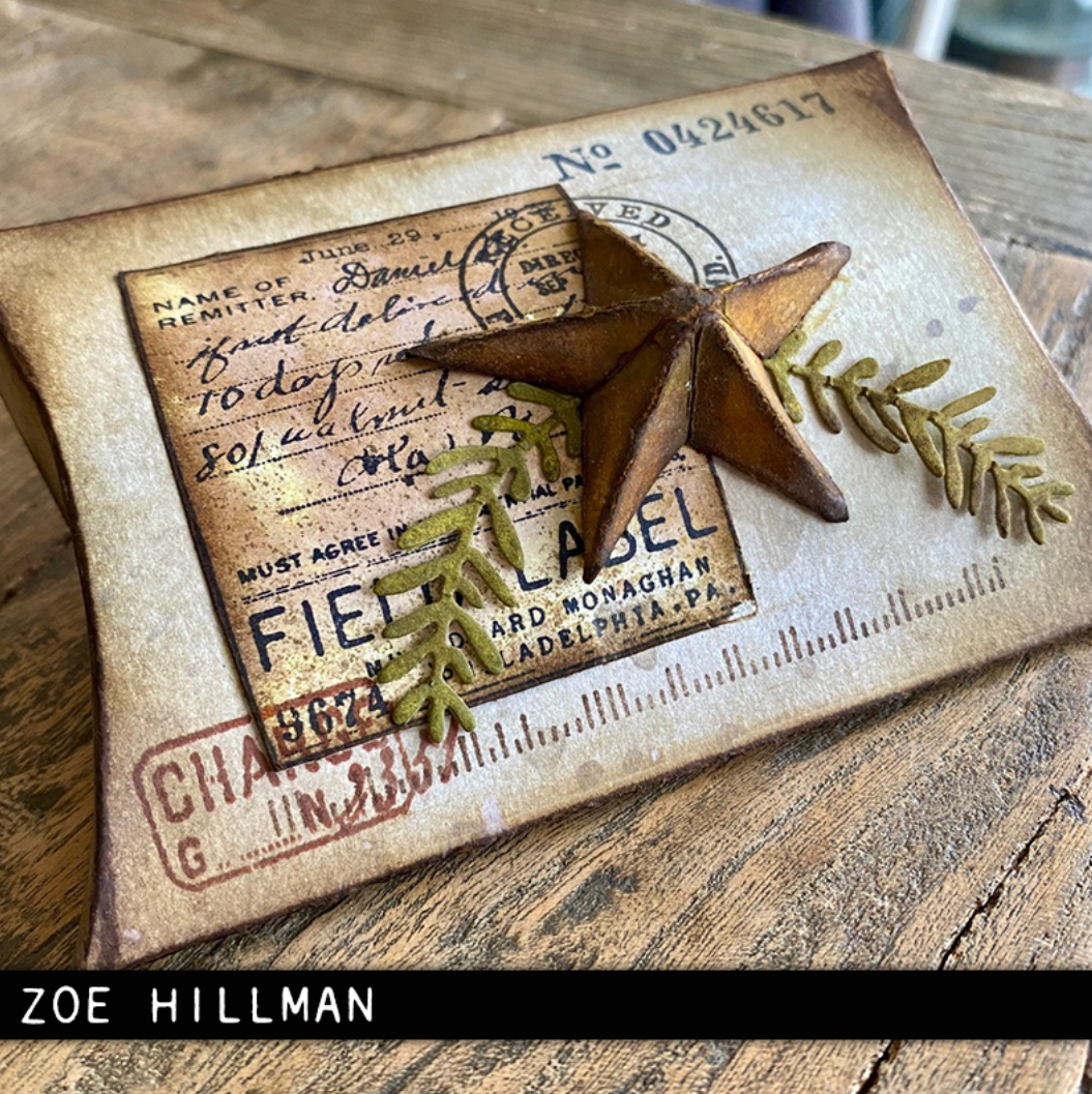 Sizzix - Tim Holtz - Thinlits Dies - Vault 2024 - Pillow Box + Bag