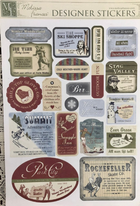 Melissa Frances - Winter Wonderland -  Stickers