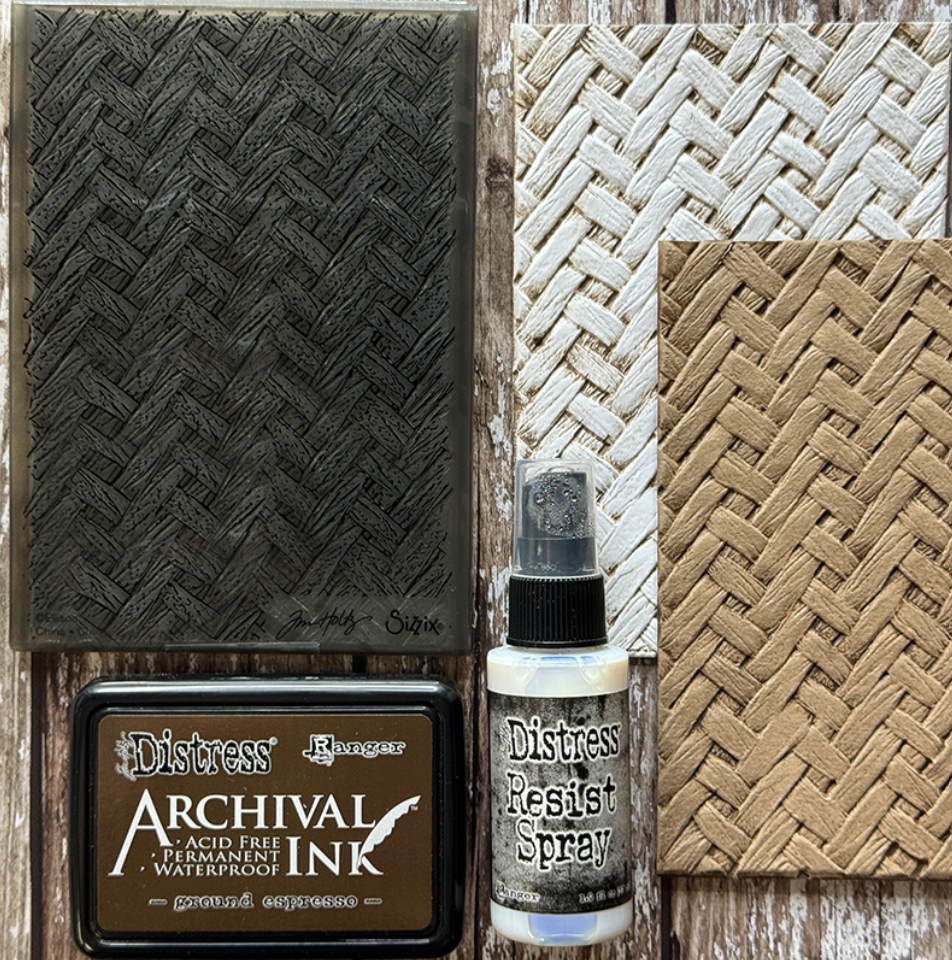 Tim Holtz Alterations - Texture Fades Embossing Folder - Intertwined  3D