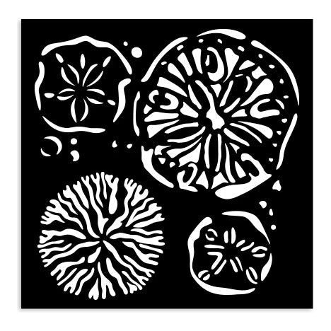 Stamperia - Silent Sea - Stencil - Sponges 12cm.