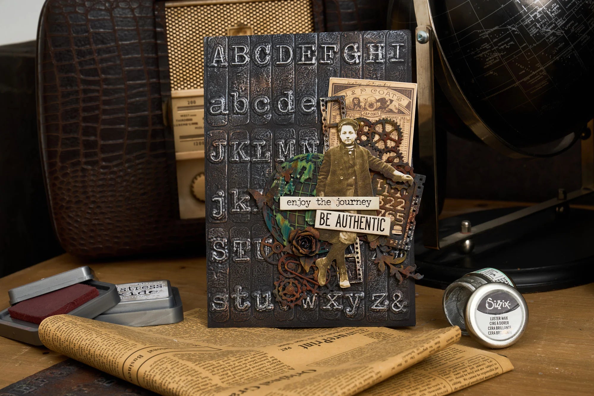 Sizzix/Tim Holtz - 3D Embossing Folder - Vault - Typewriter Large - A5