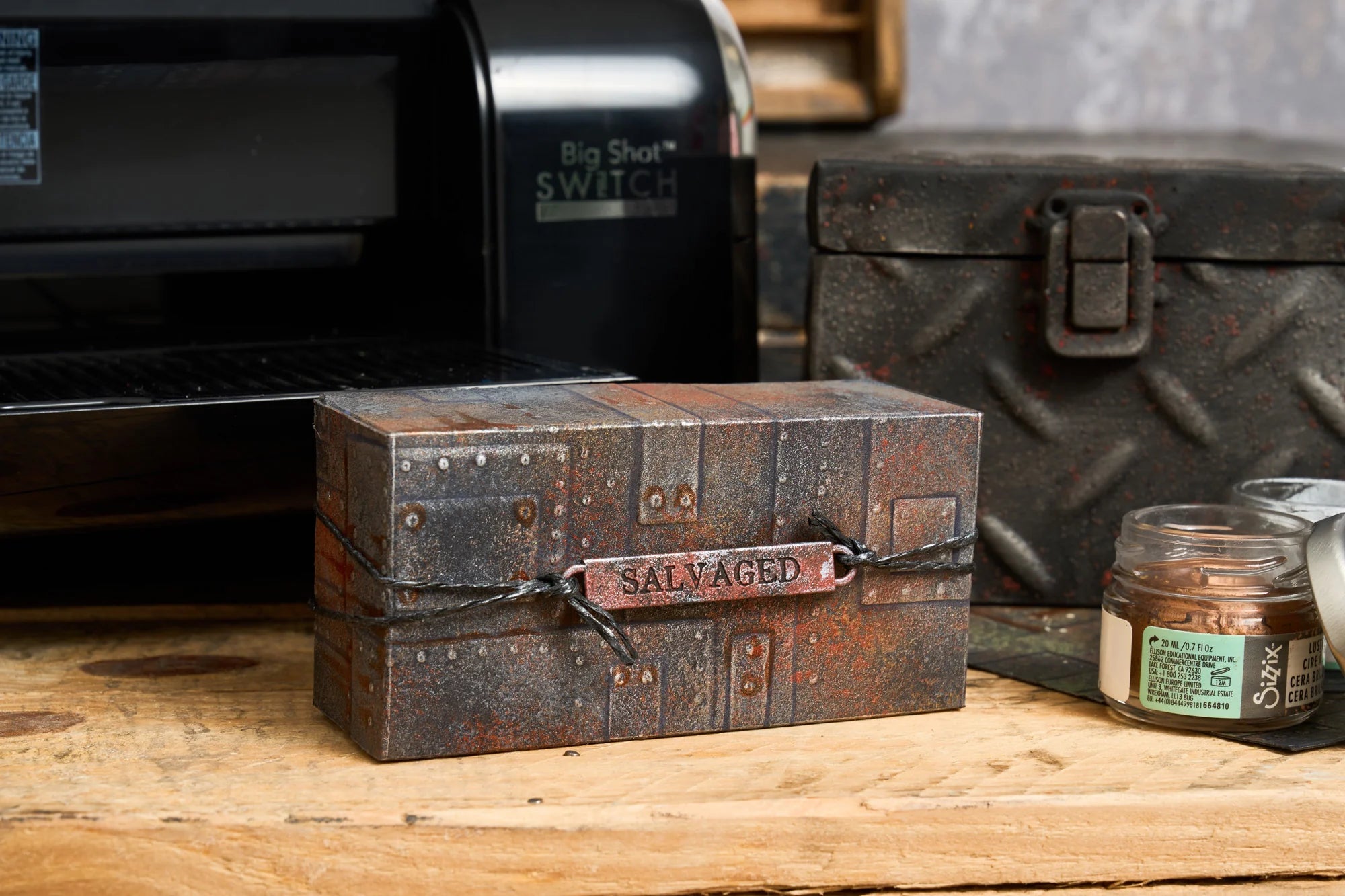 Sizzix/Tim Holtz - 3D Embossing Folder - Vault - Foundry Large - A5