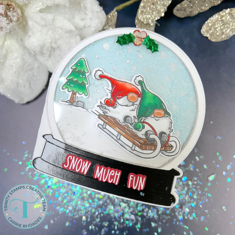 Trinity stamps - Clear stamps - Sledding Fun