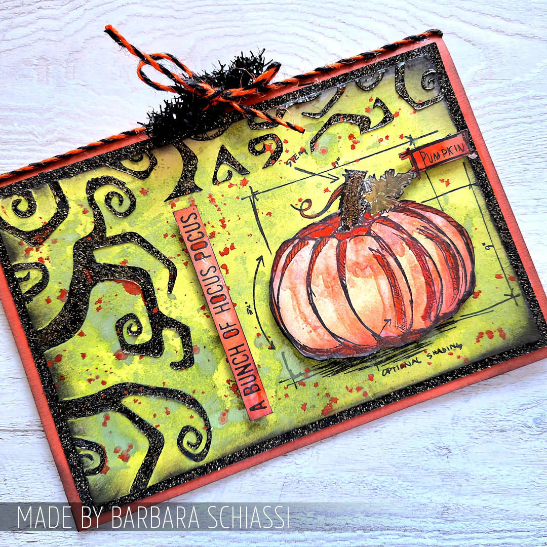 Tim Holtz - Mixed Media Set - Stamp/Stencil - Blueprint Spells