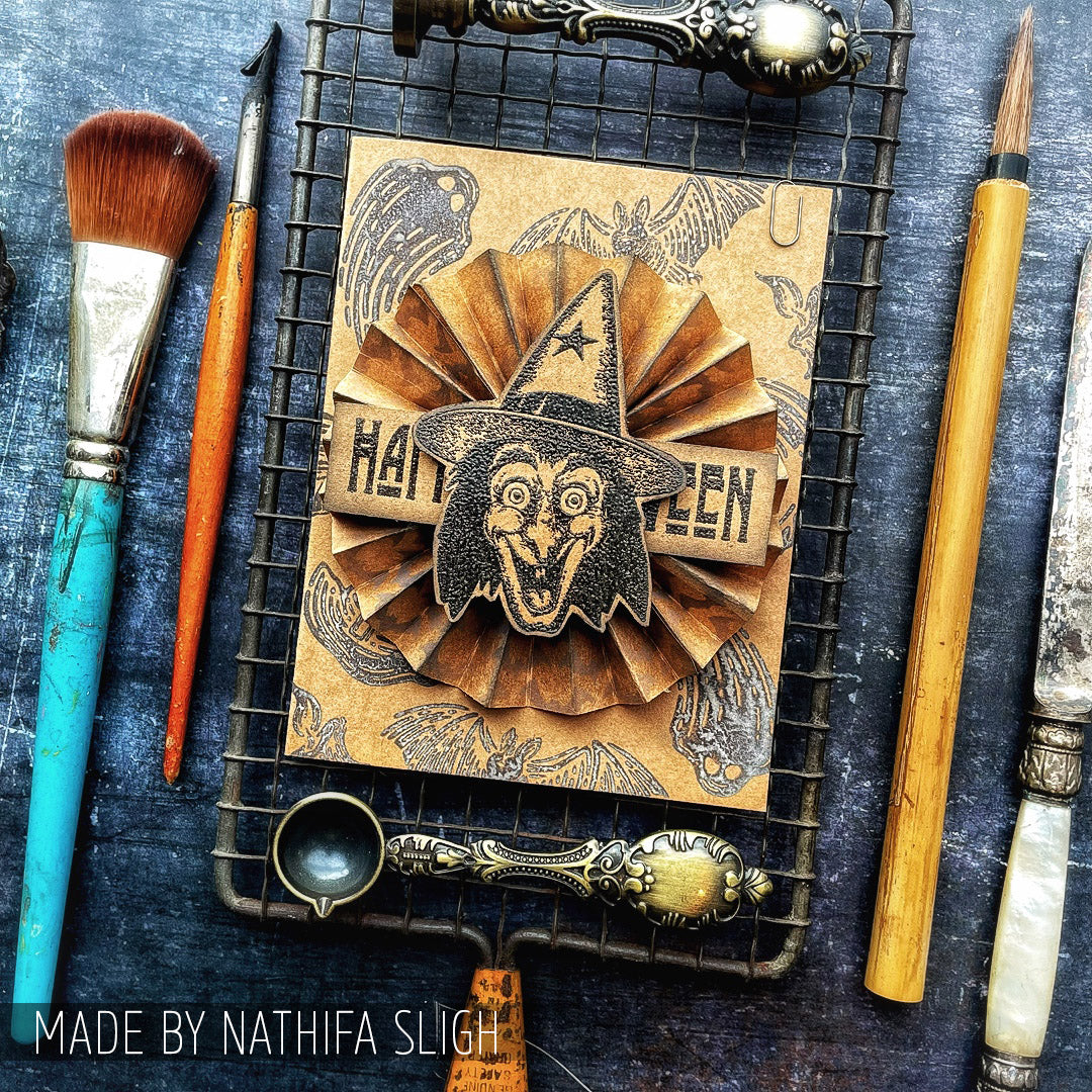 Tim Holtz - Mixed Media Set - Stamp/Stencil - Carved Fright