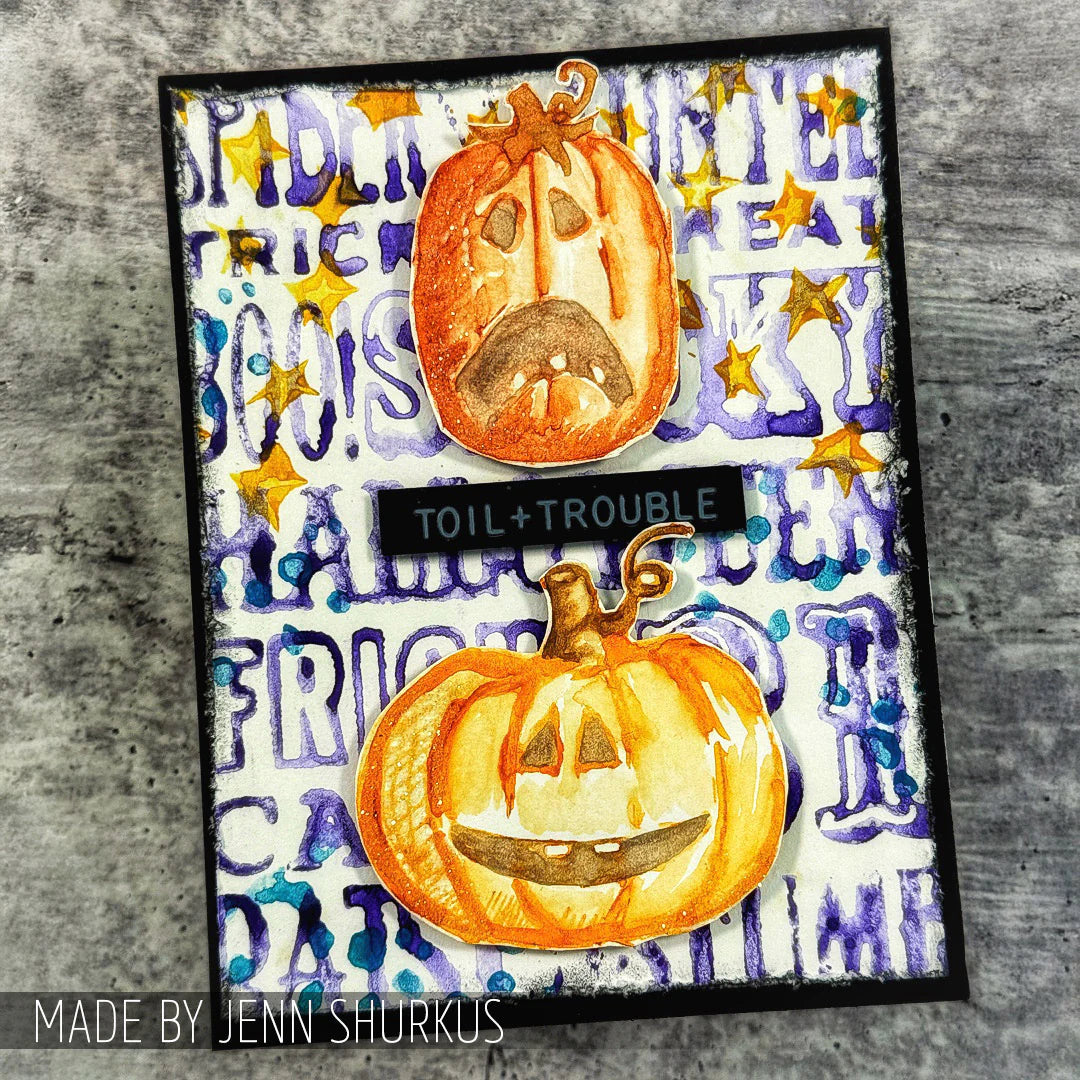 Tim Holtz - Mixed Media Set - Stamp/Stencil - EEK A Boo