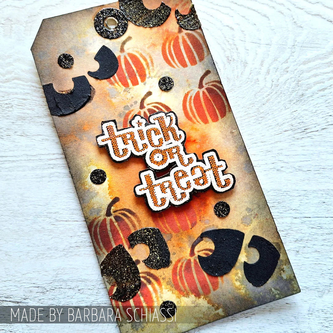 Tim Holtz - Mixed Media Set - Stamp/Stencil - Halloween Cutouts