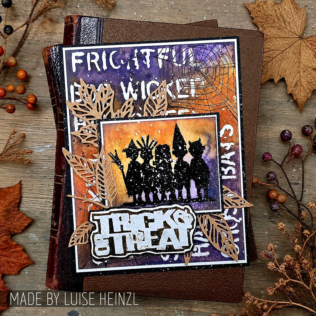 Tim Holtz - Mixed Media Set - Stamp/Stencil - Halloween Cutouts