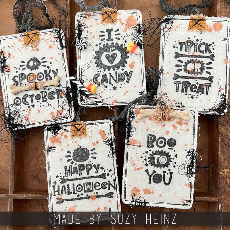 Tim Holtz Collection - Cling Stamps - Halloween Whatnots