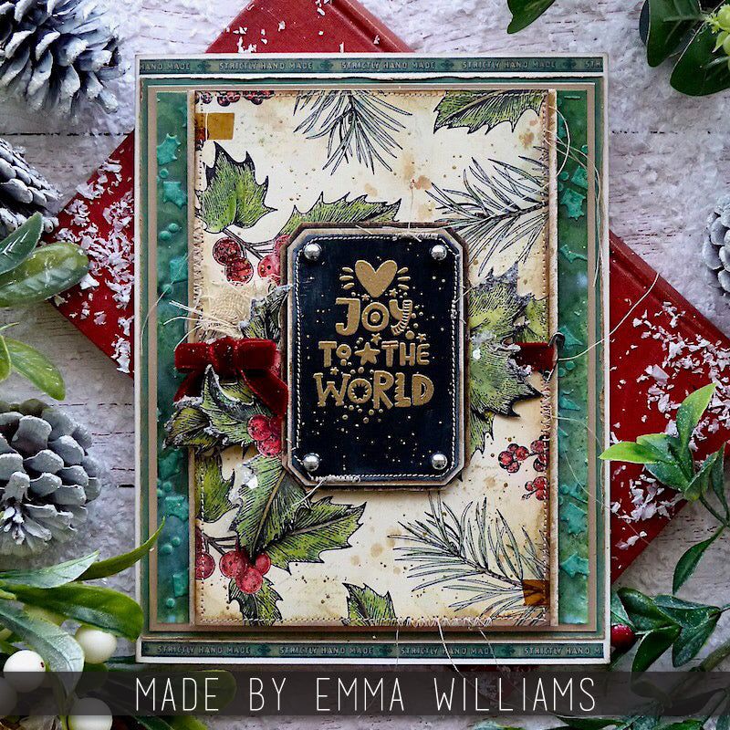 Tim Holtz -  Stencil - Tiny Holly