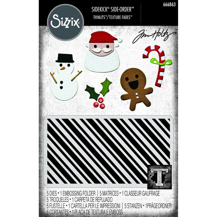 Sizzix - Tim Holtz - Christmas Minis Sidekick Dies and Texture Fade