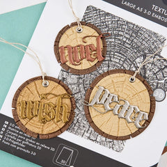 Sizzix / Tim Holtz - 3D Texture Fades w/ A5 Embossing Folder - Tree Rings