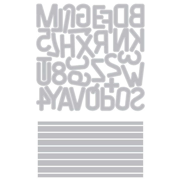 Sizzix - Tim Holtz - Letterboard Sidekick Dies and Texture Fade