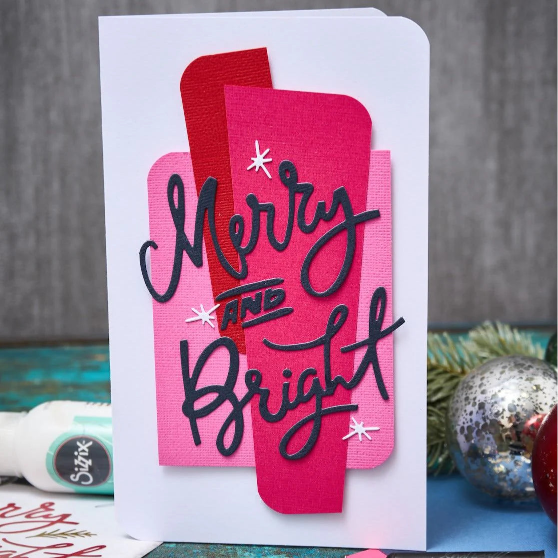 Sizzix - Tim Holtz Alterations - Thinlits - Merry & Bright - ventet på lager i oktober