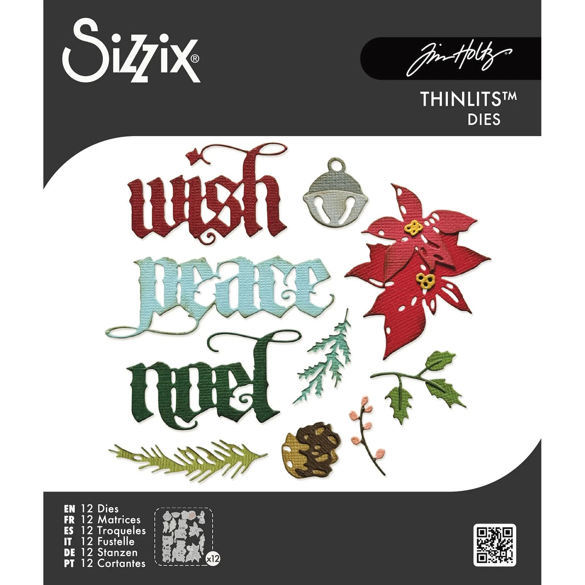 Sizzix - Tim Holtz - Thinlits Dies - Vault 2024 - Holiday Classic