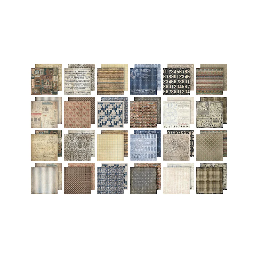 Tim Holtz - Idea-ology - Paper Pad 8x8" - Dapper - From the Vault 2025
