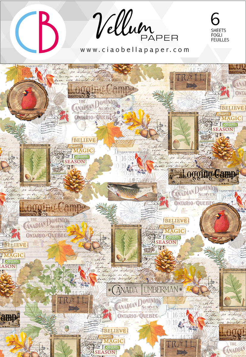 Ciao Bella - Into the wild - Vellum Patterns Pack - A4