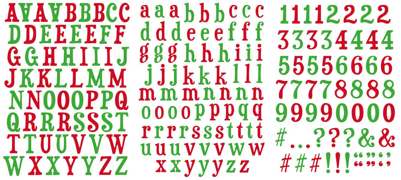 Arden Creative Studio - Vintage Christmas - Alphabet Stickers