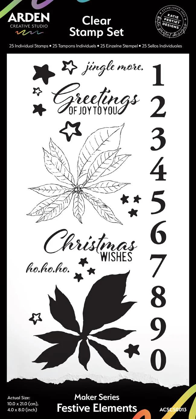 Arden Creative Studio - Clear stamp - Festive Elements