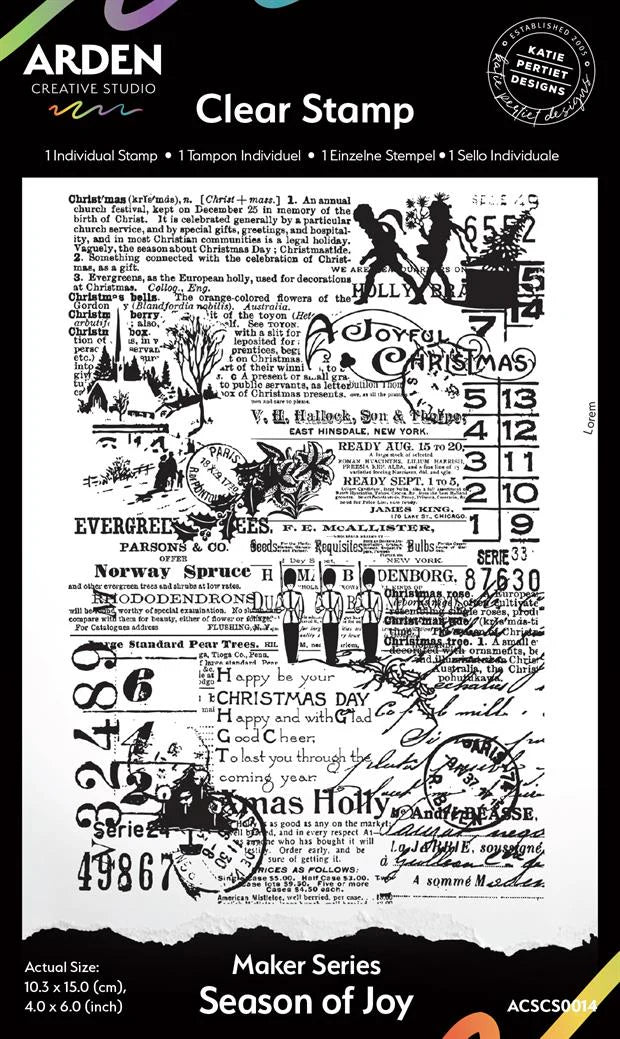 Arden Creative Studio - Clear stamp - Season of Joy