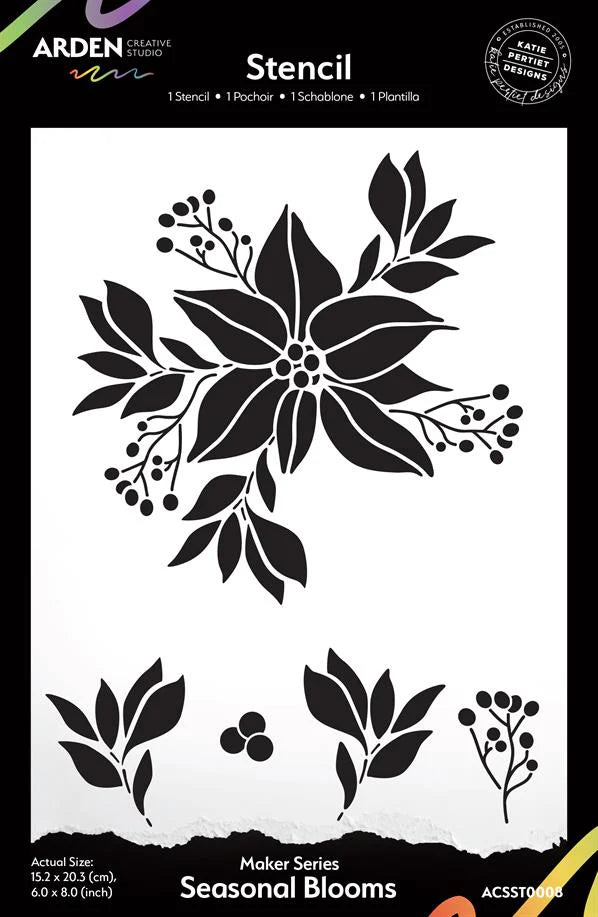 Arden Creative Studio - Stencil - Seasonal Blooms