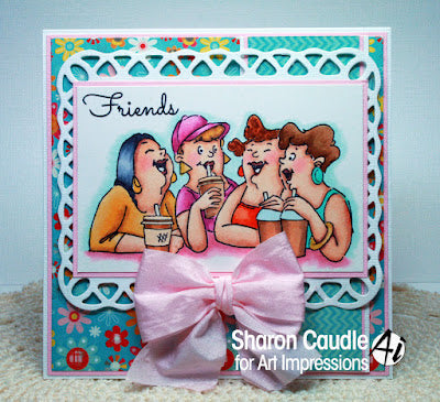 Art Impressions - Girlfriends Blend - Cling Stamp