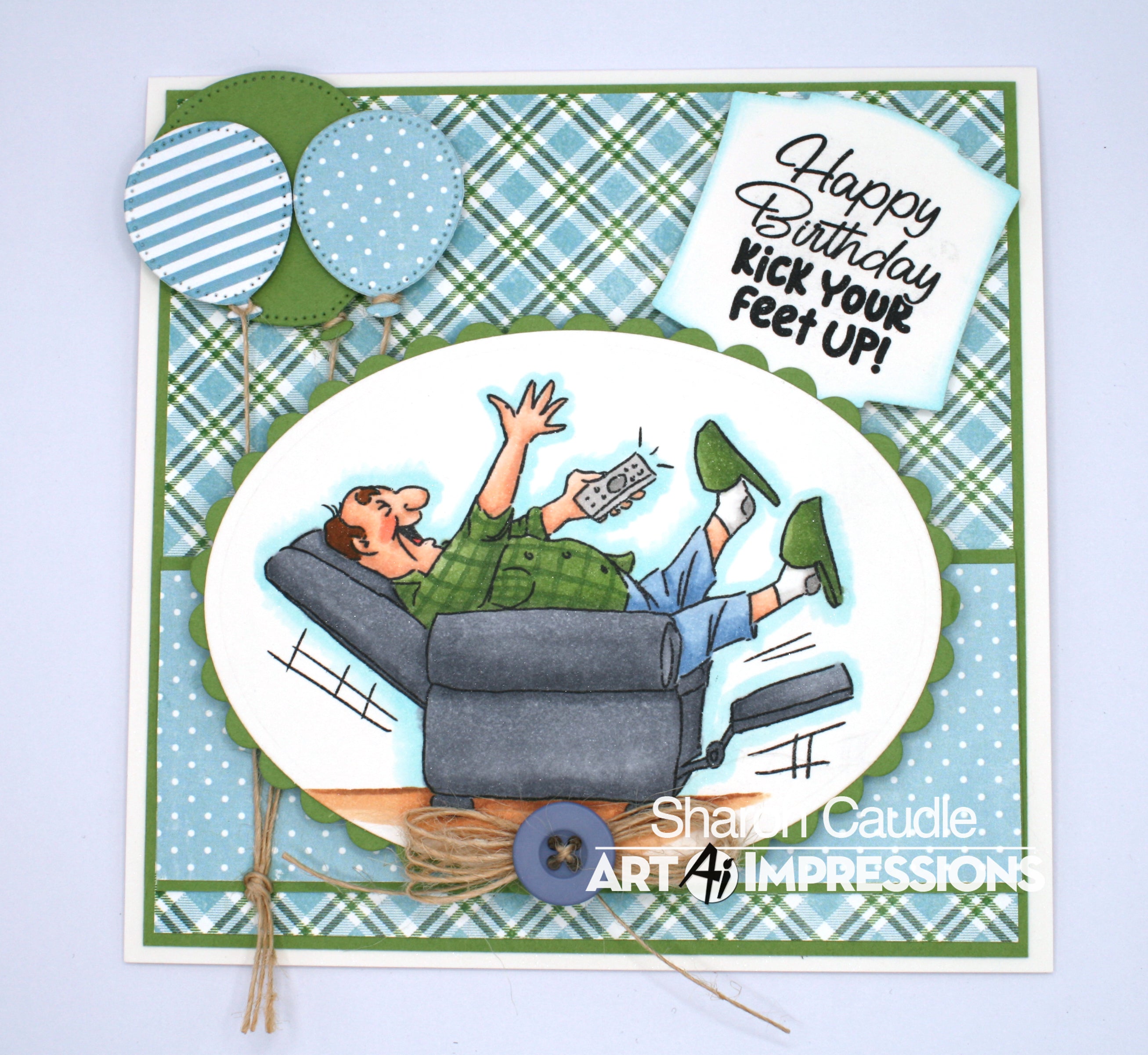 Art Impressions - Clear Stamps Set - Sit Back