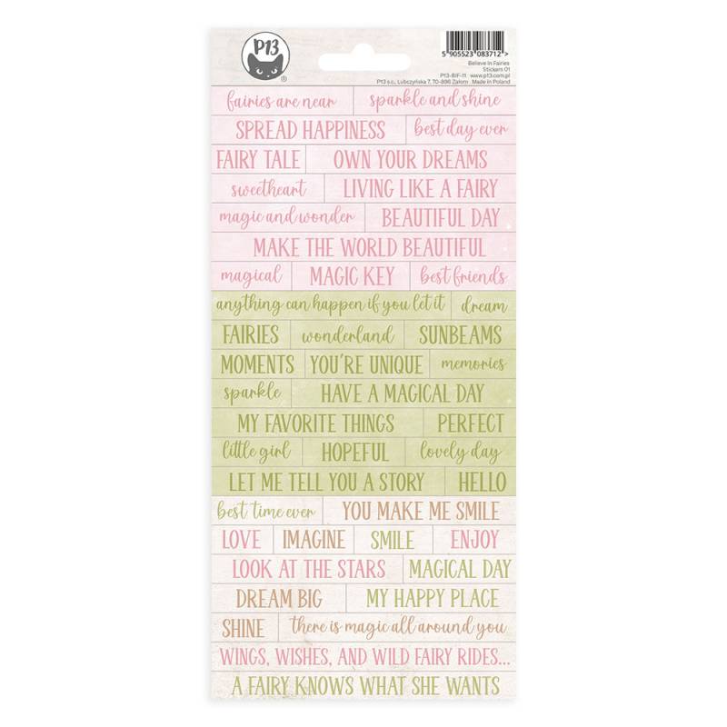 P13 - Believe in Fairies - Stickers -01