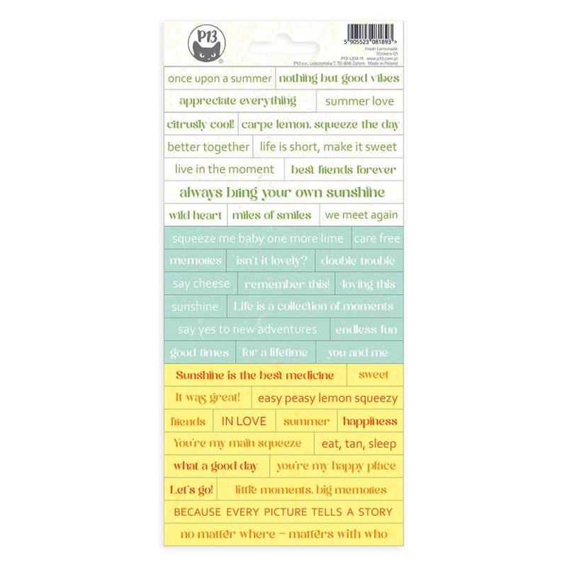 P13 - Fresh Lemonade - Stickers - 01