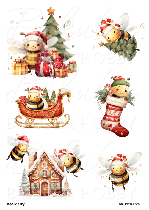 Bikuben Hobby  - Klippeark  - Bee Merry - A5