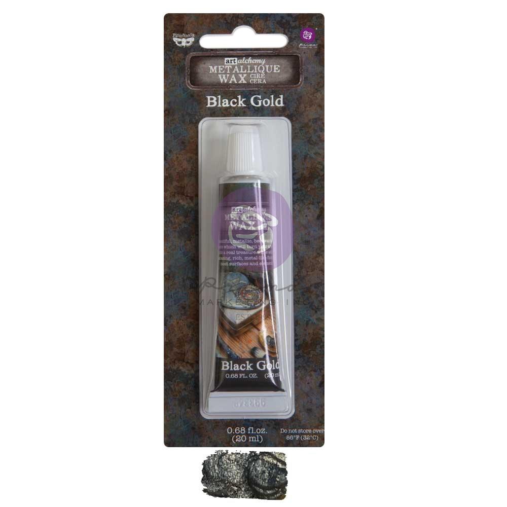 Art Alchemy by Finnabair - Metallique Wax - Black Gold