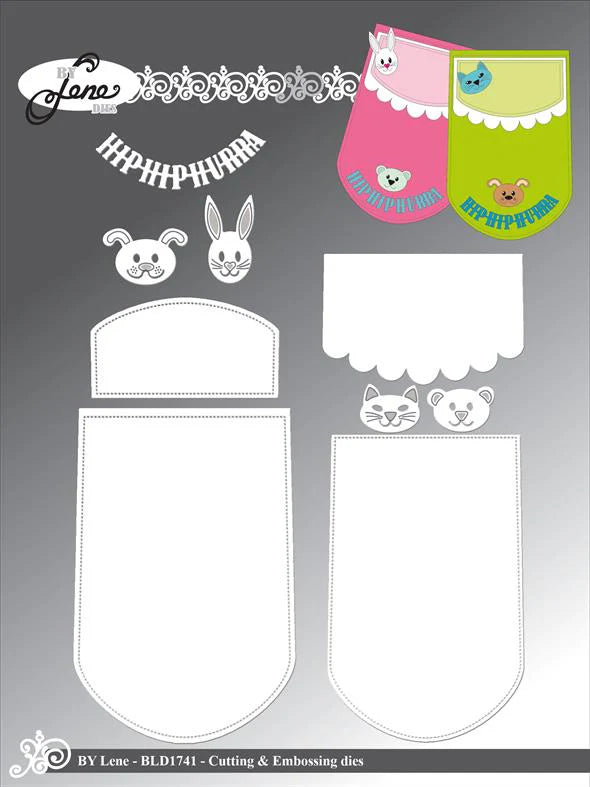 By Lene Design - Dies - Cute Banner