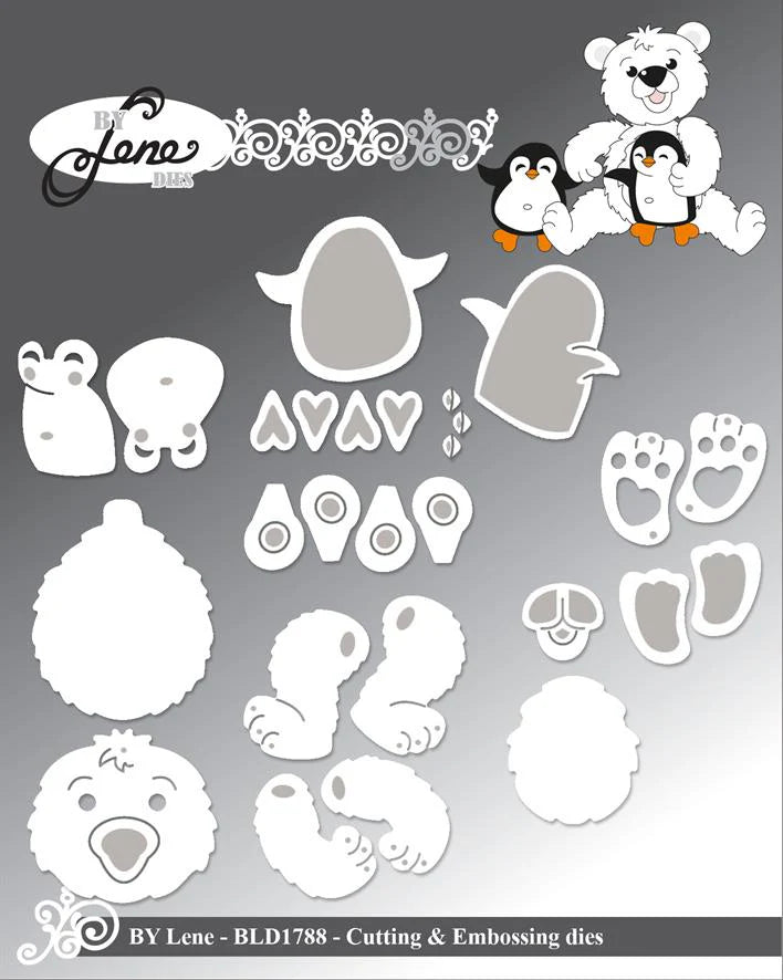 By Lene Design - Dies - Baby Ice Bear