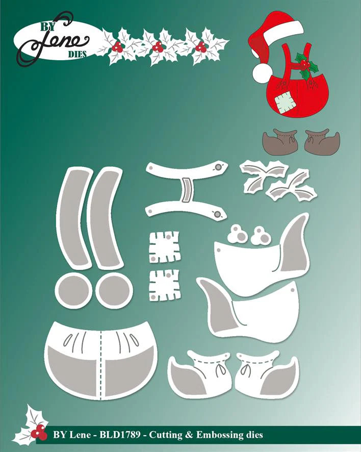 By Lene Design - Dies - Accessories - Bukse & Lue - (for Polar Bear)