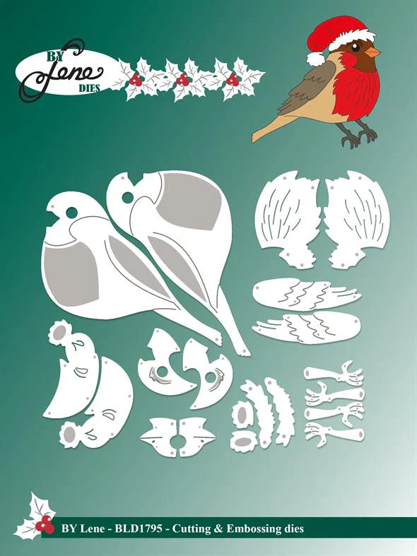 By Lene Design - Dies - Christmas Robin