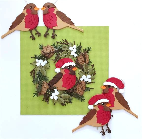 By Lene Design - Dies - Christmas Robin