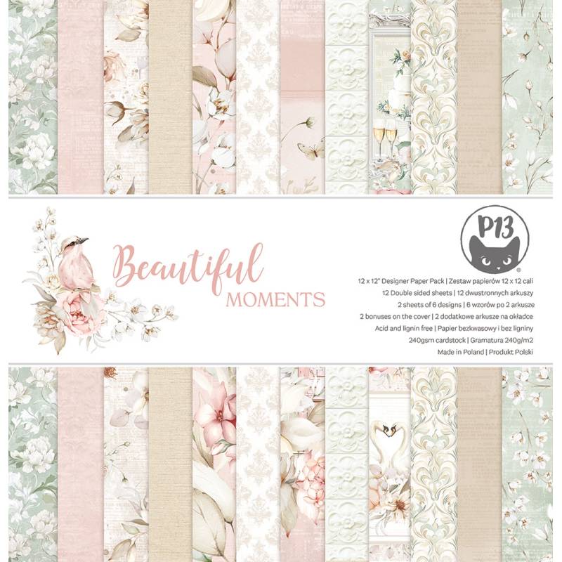 P13 - Beautiful Moments - Paper Pad - 12 x 12"