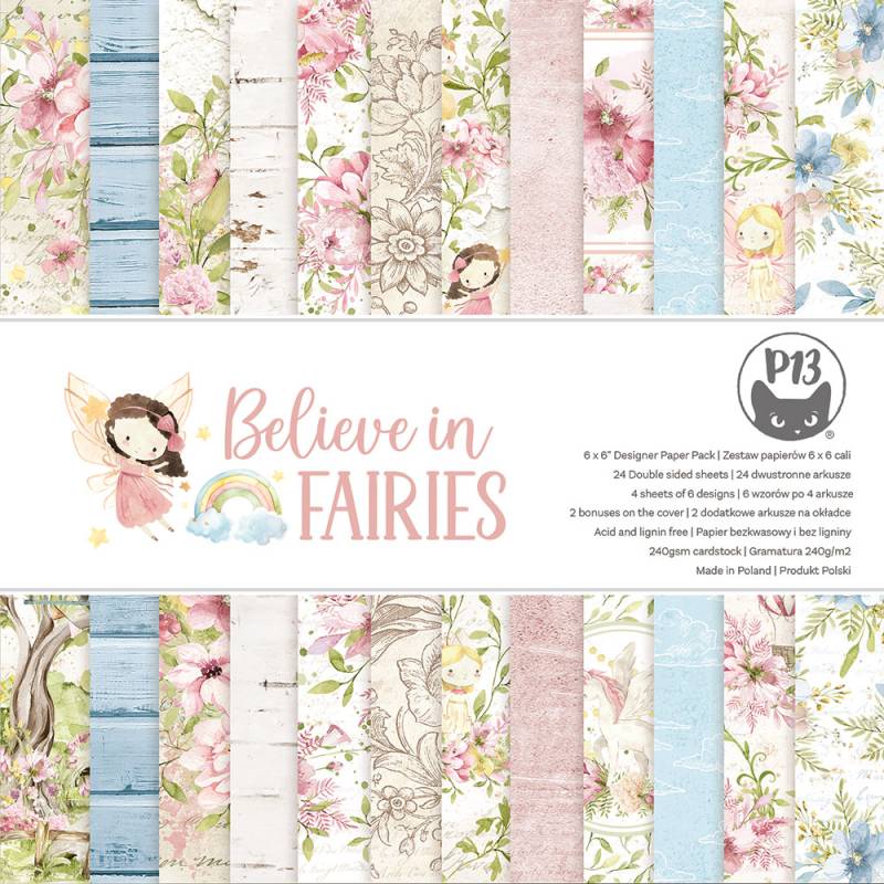 P13 - Believe in Fairies - Paper Pad -  6 x 6"