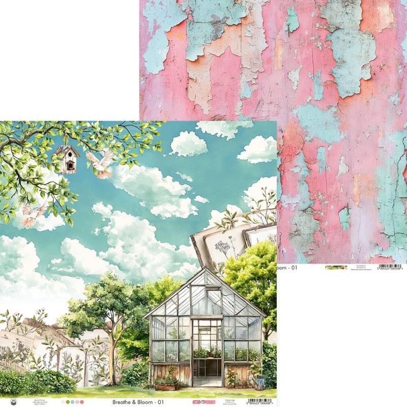 P13 - Breathe and Bloom - Paper Pad - 12 x 12"