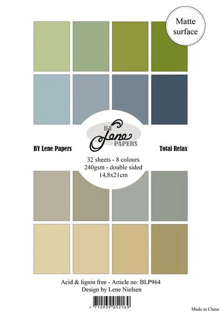 By Lene - Paper Pad - Solid Color - Total Relax