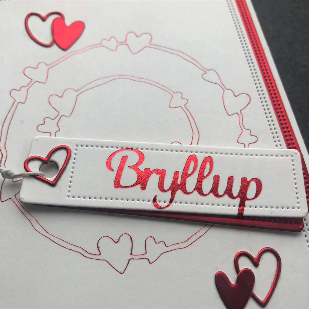 Simple and Basic - Glimmer Hot Foil Plate - Bryllup