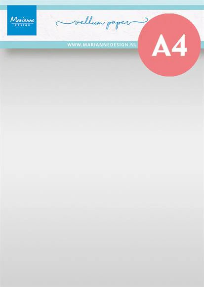 Marianne Design - Vellum / Kalkepapir - A4 - 5 stk ark