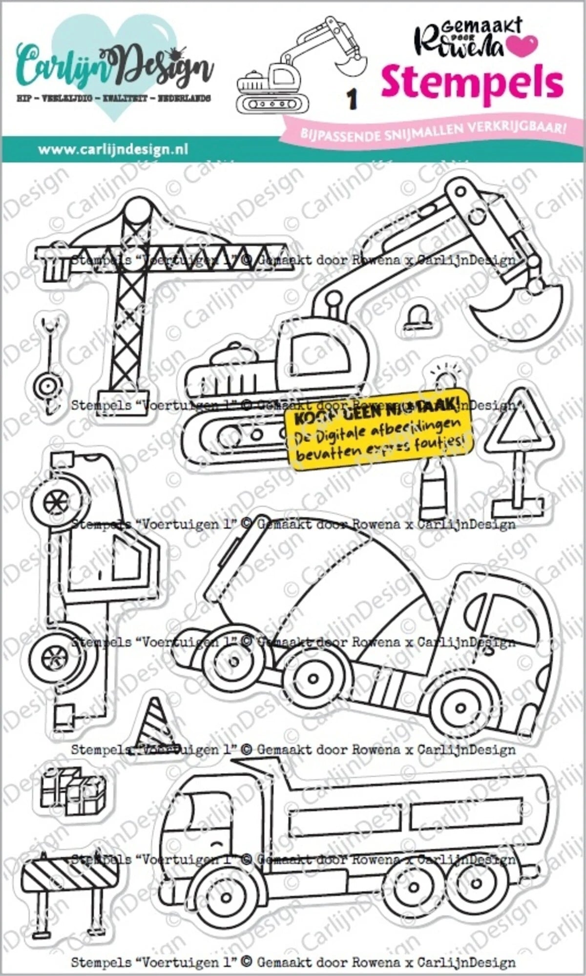 CarlijnDesign - Clear Stamps - Vehicles 1