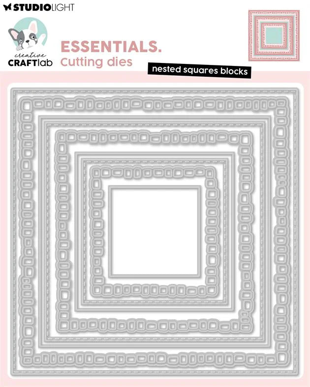 Studiolight Essentials Dies - Creative Craftlab - Nested Squares Blocks