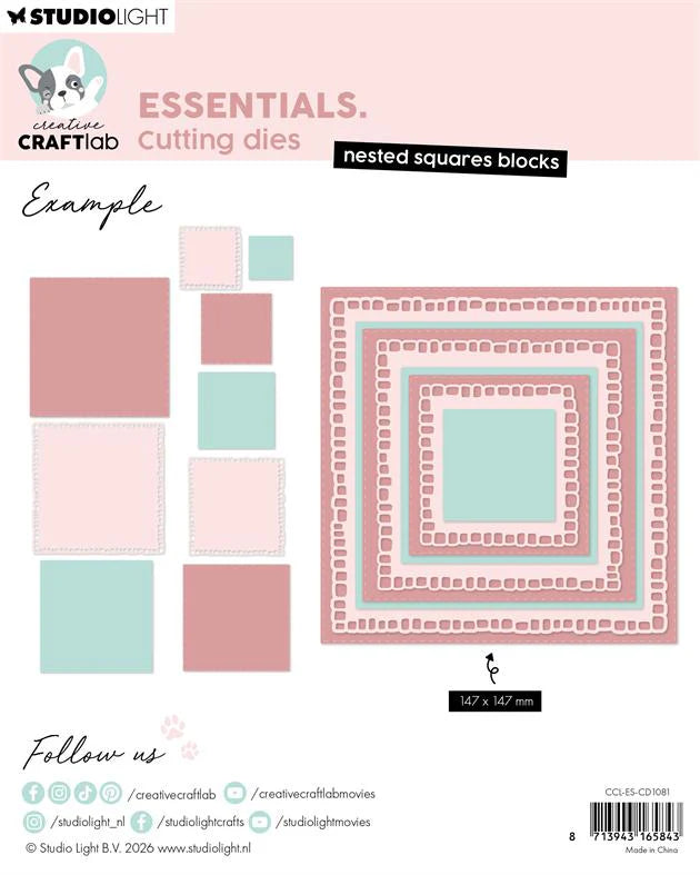 Studiolight Essentials Dies - Creative Craftlab - Nested Squares Blocks