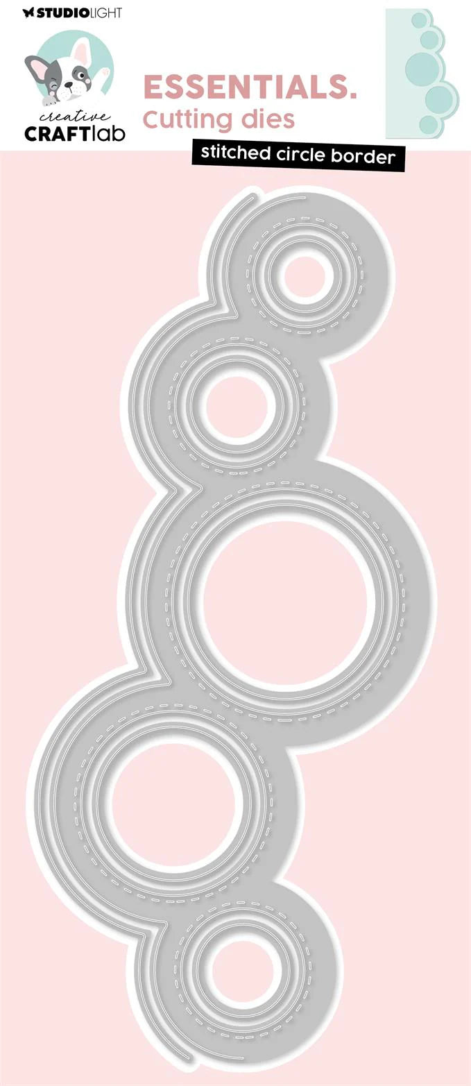 Studiolight Essentials Dies - Creative Craftlab - Stitched circle border