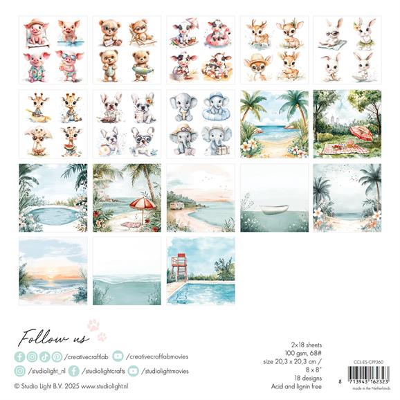 StudioLight - Collage Paper Pad - Summer Breeze
