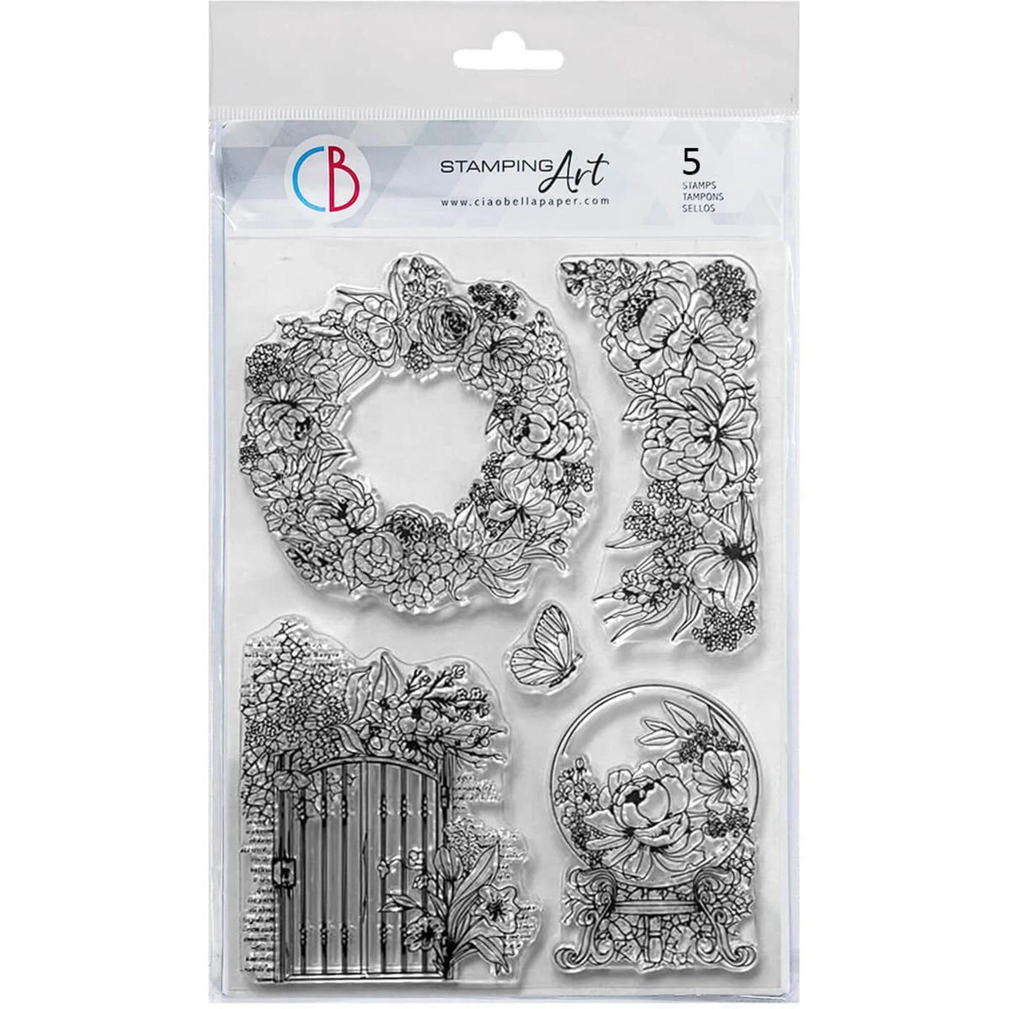 Ciao Bella - Clear Stamps - Artemis - The secret garden - 6 x 8"