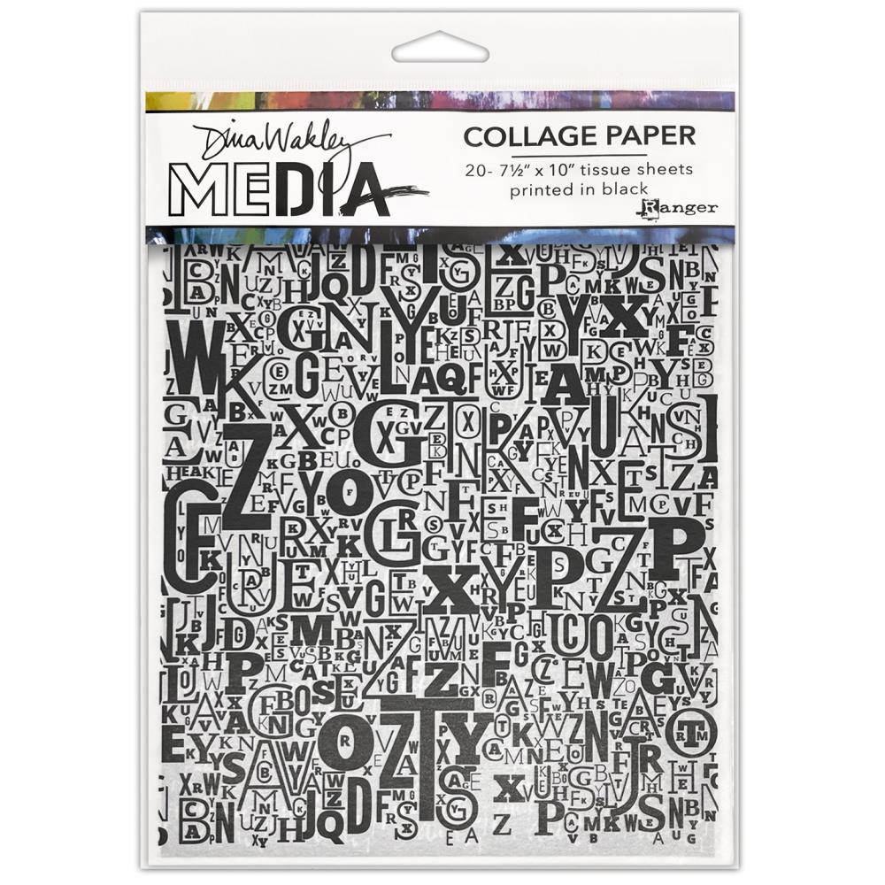 Dina Wakley Media - Collage Paper - Jumbled