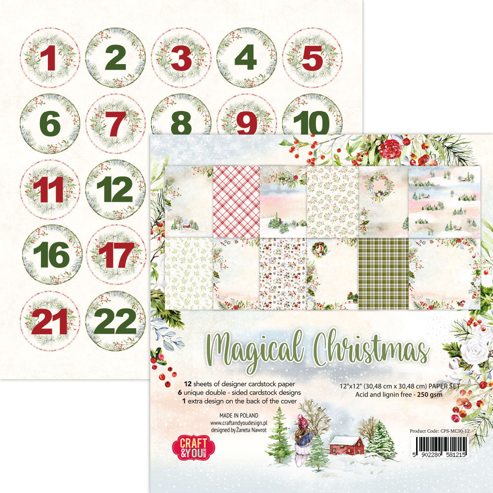 Craft and You - Magical Christmas - 12 x 12"  Paper Pad